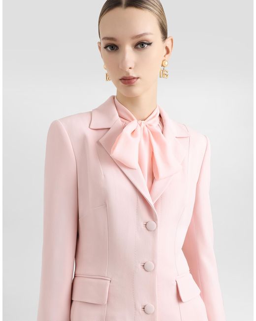 Dolce & Gabbana Pink Tailored Blazer