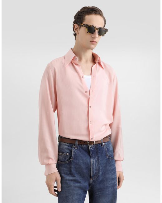 Dolce & Gabbana Pink Shirt for men