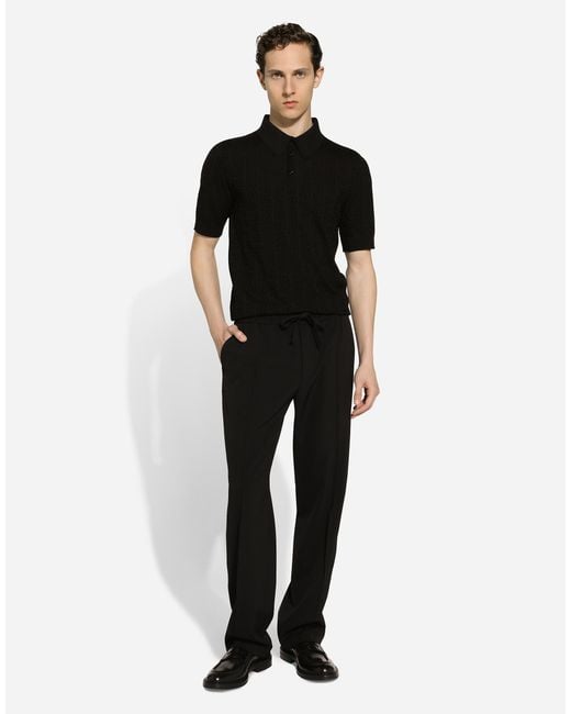 Dolce & Gabbana Black Polo M/C for men