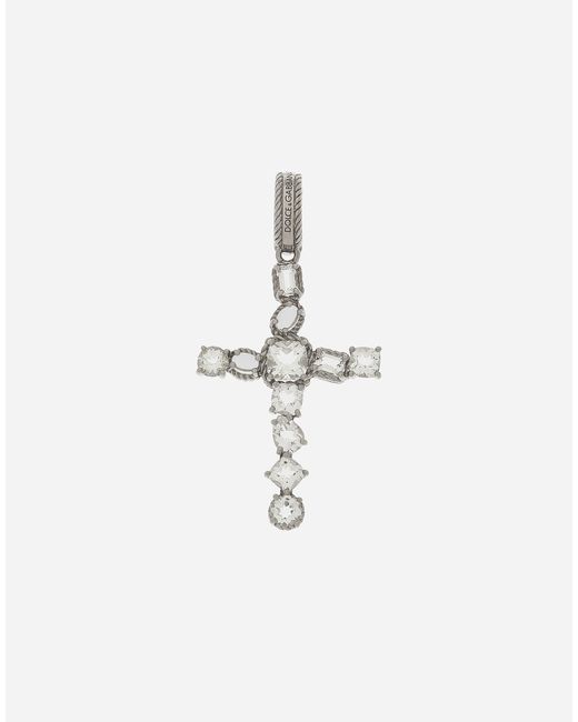 Dolce & Gabbana アンナ チャーム 18Kホワイトゴールド&クリアトパーズ White