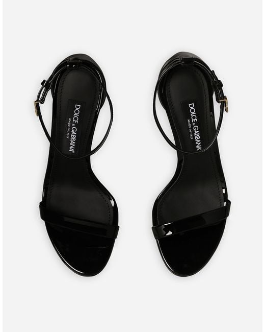 Dolce & Gabbana Black Sandalo
