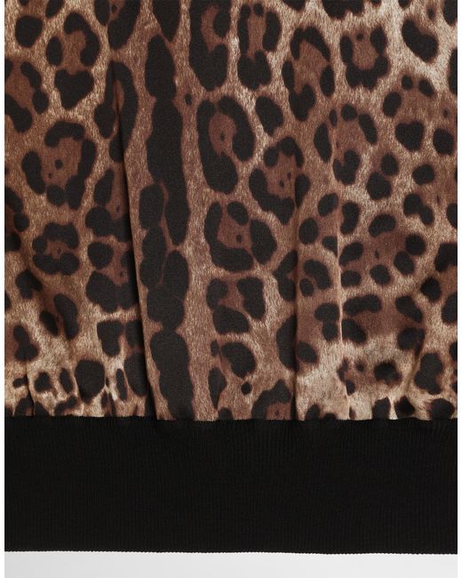 Dolce & Gabbana Black Leo- Wool Pullover