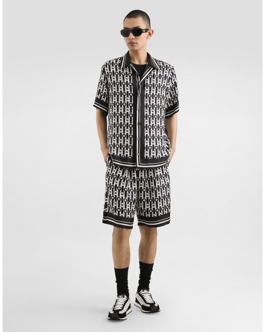 Dolce & Gabbana Black Short Sleeve Shirts for men