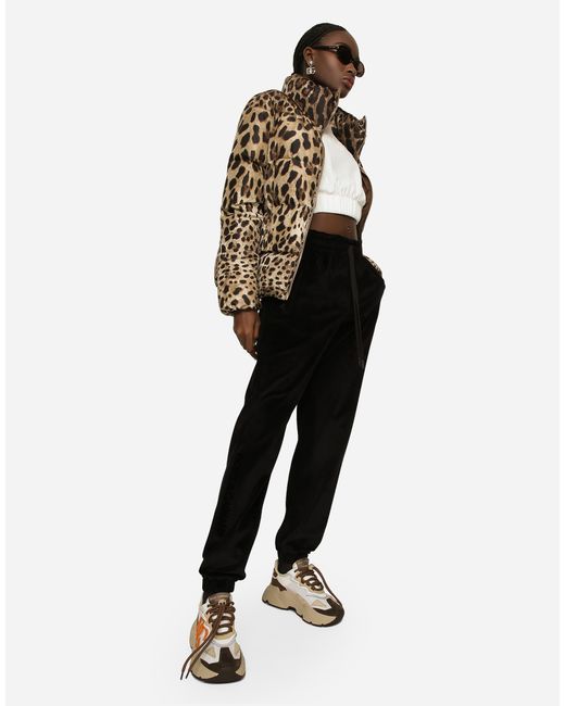 Dolce & Gabbana ジョギングパンツ シェニール ドルチェ＆ガッバーナエンブロイダリー Black