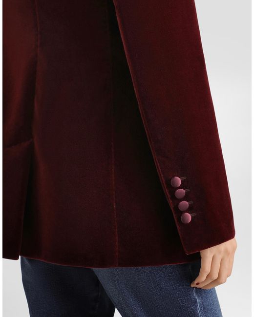Dolce & Gabbana Purple Turlington Single-Breasted Jacket