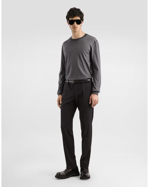 Dolce & Gabbana Cotton T-Shirt in Gray für Herren