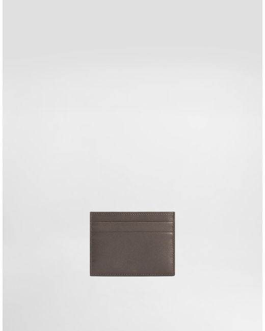 Dolce & Gabbana White Calfskin Card Holder for men