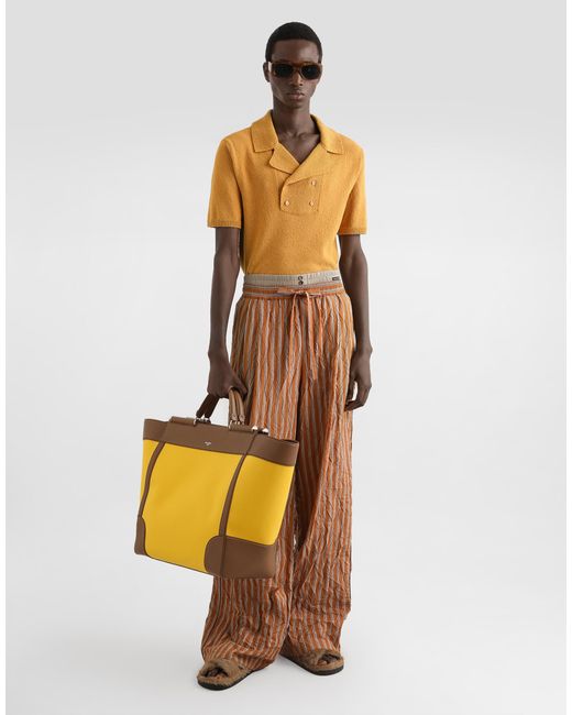 Dolce & Gabbana Yellow Sicily Handbag for men