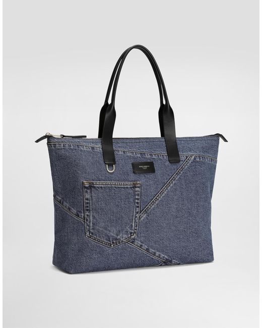 Dolce & Gabbana Blue Medium Shopper for men