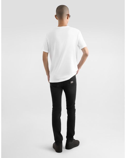 Dolce & Gabbana White T-Shirt M/Corta Giro for men