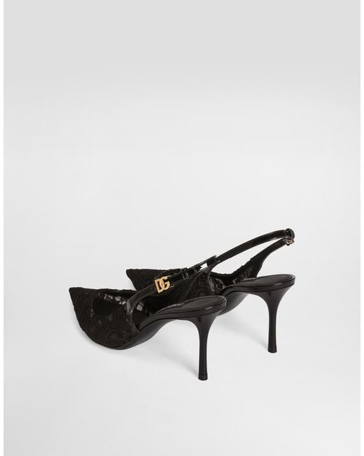 Dolce & Gabbana White Slingback