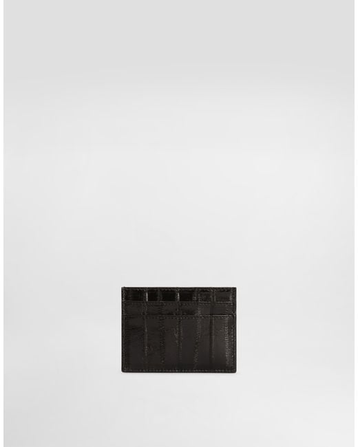 Dolce & Gabbana White Eel Card Holder
