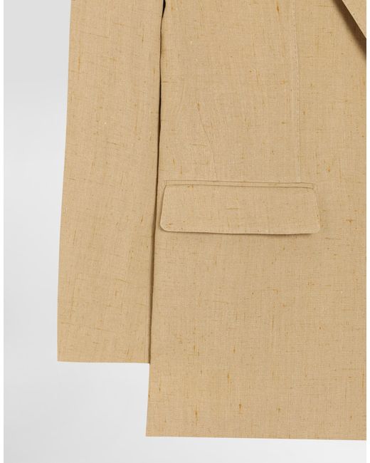 Dolce & Gabbana Natural Single-Breasted Suit for men
