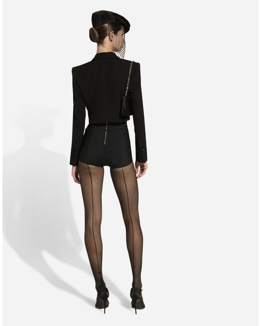 Dolce & Gabbana Black Double-Breasted Wool Tuxedo Jacket