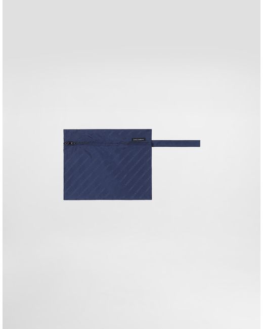 Dolce & Gabbana Blue Jacquard Logo Swim Boxers for men