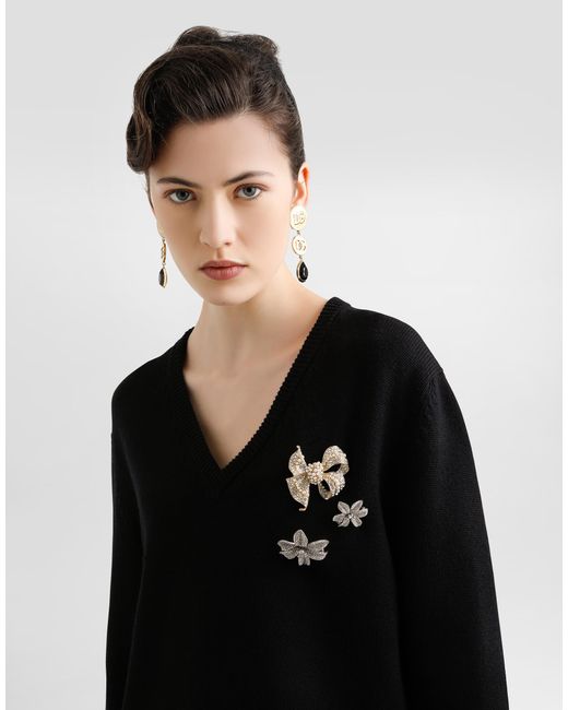 Dolce & Gabbana Wool Pullover Black