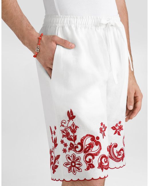 Dolce & Gabbana White Pantalone for men