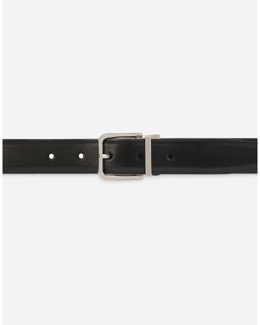 Dolce & Gabbana Black Leather Belt for men
