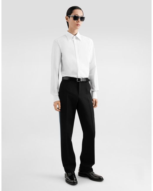 メンズ Dolce & Gabbana テーラード ウール パンツ Black