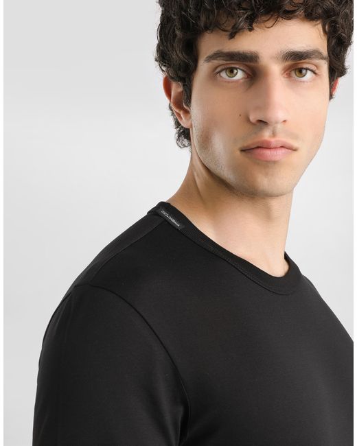 Dolce & Gabbana Heraldic Patch T-Shirt in Black für Herren