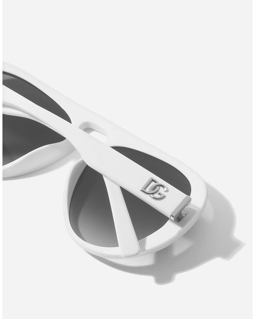 Dolce & Gabbana Gray Maiolica Arancione Sunglasses