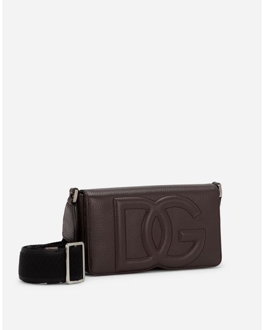 Dolce & Gabbana Brown Deerskin Mini Bag for men