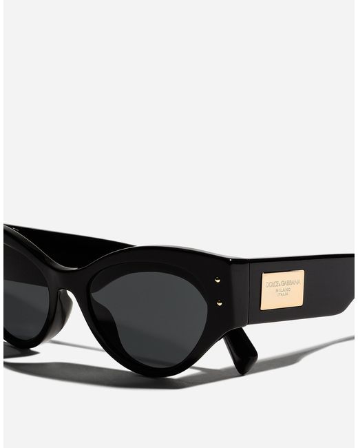 Dolce & Gabbana Dg Logo Plaque サングラス Black