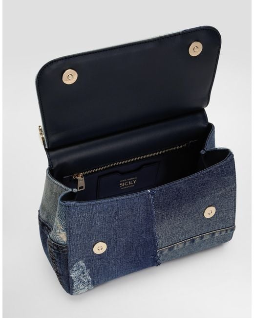 Dolce & Gabbana Blue Medium Sicily Bag