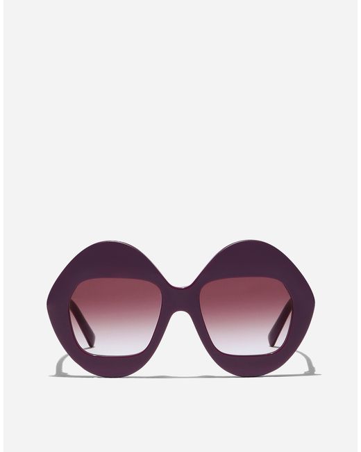 Dolce & Gabbana Purple Sunglasses Maiolica
