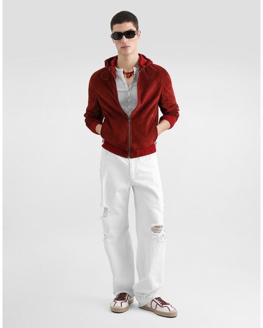 Dolce & Gabbana Red Giubbotto for men
