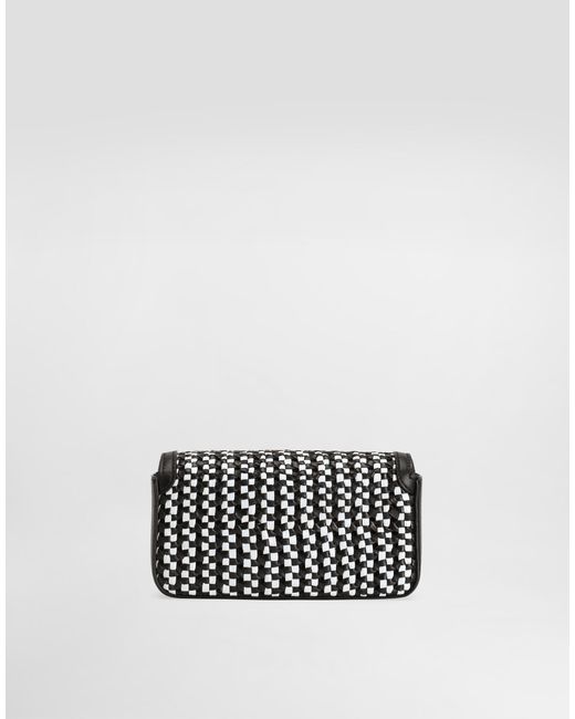 Dolce & Gabbana Marlene Crossbody Minibag With Weave in White für Herren
