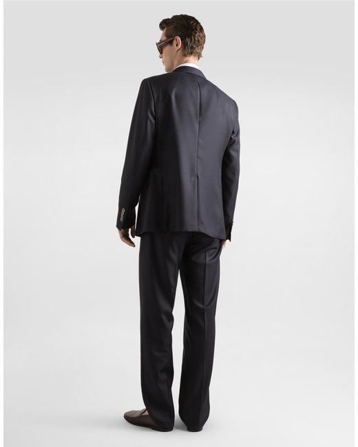 Dolce & Gabbana Blue Double-Breasted Taormina Jacket for men
