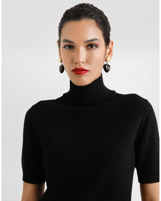 Dolce & Gabbana Black Cashmere Pullover