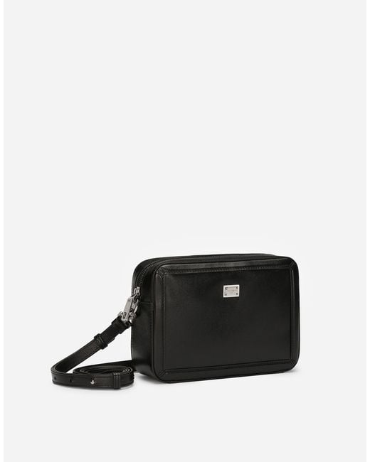 Dolce & Gabbana Black Calfskin Mini Bag for men