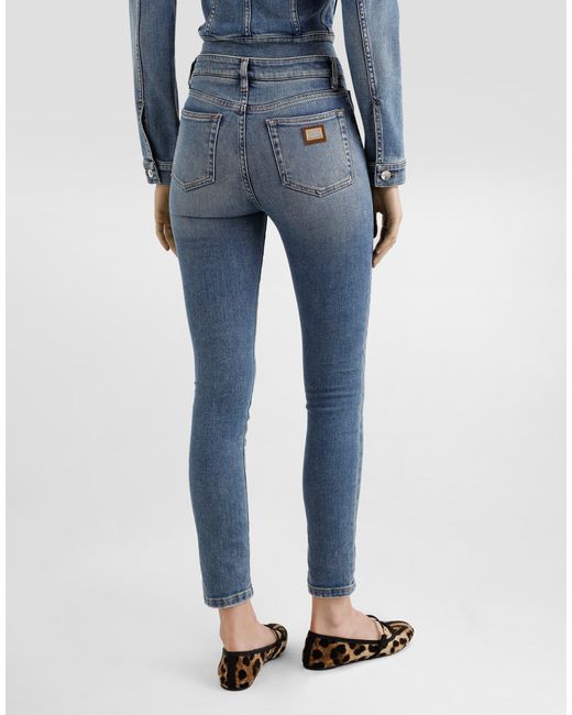 Dolce & Gabbana Blue Skinny Denim Jeans