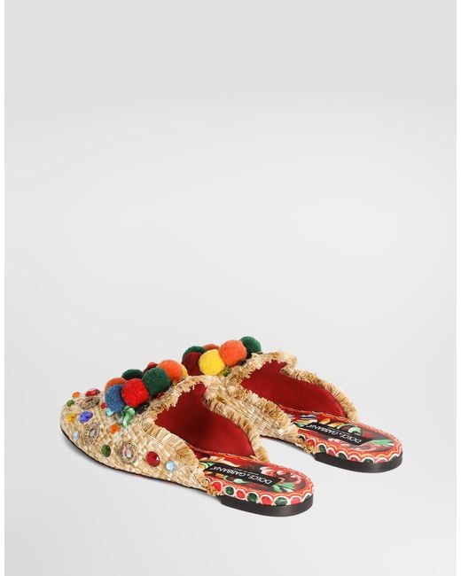 Dolce & Gabbana Multicolor Sabot/Mule