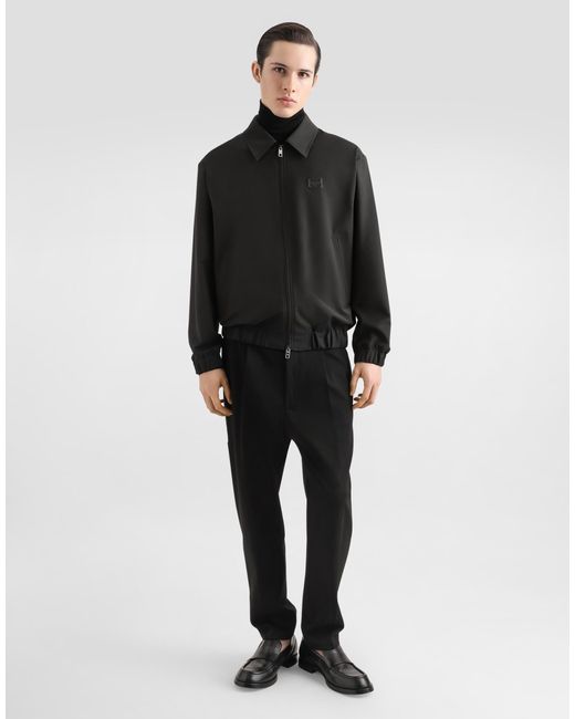 Dolce & Gabbana Black Giubbotto for men