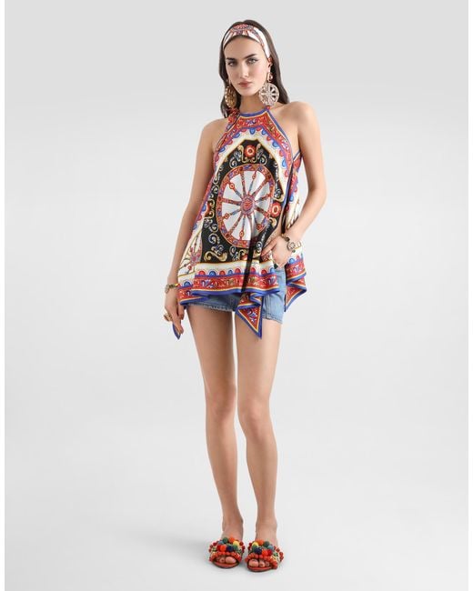 Dolce & Gabbana Blue Denim Miniskirt