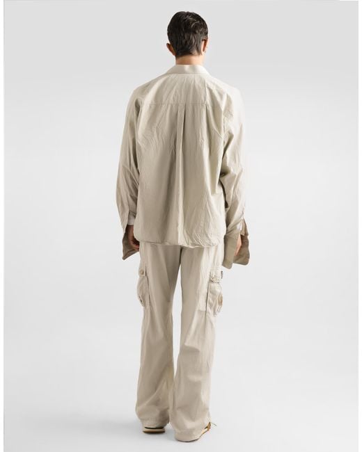 Dolce & Gabbana Natural Poplin Trousers for men