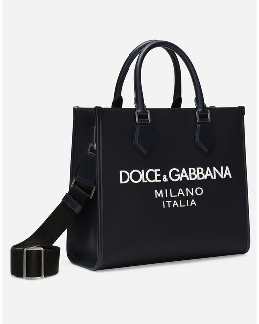 Dolce & Gabbana Black Small Nylon Shopper for men