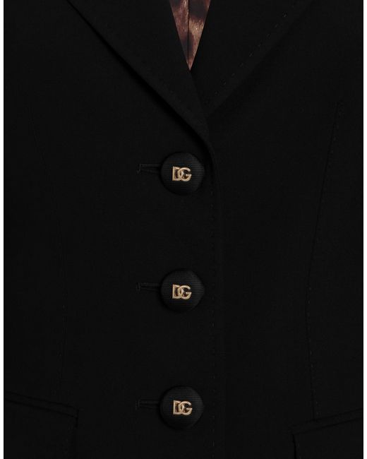 Dolce & Gabbana Black Single-Breasted Jacket