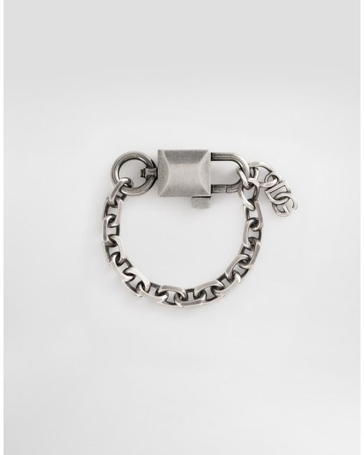 Dolce & Gabbana Metallic Chain Bracelet for men