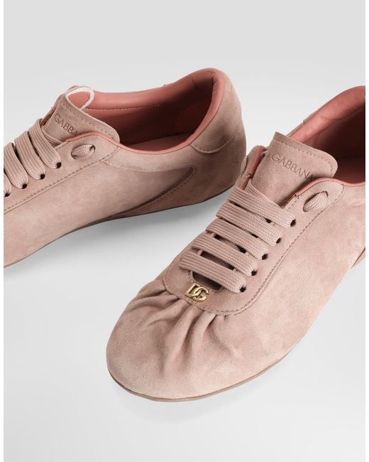 Dolce & Gabbana Pink Sneaker Bassa