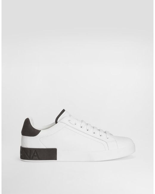 Dolce & Gabbana Multicolor Portofino Light Calfskin Sneakers for men