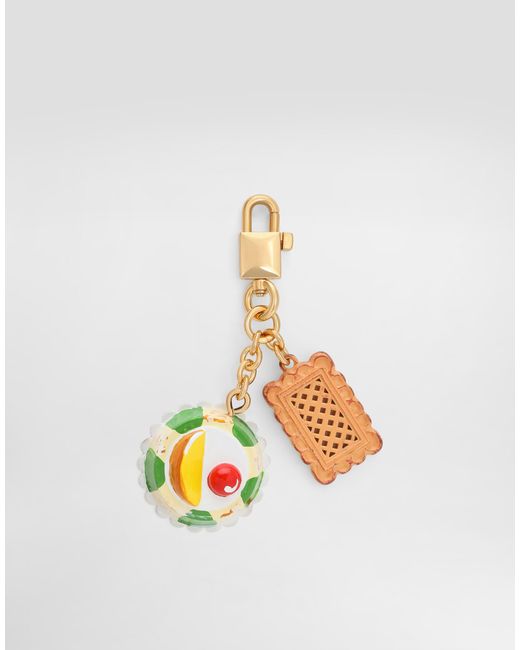 Dolce & Gabbana White Cassatina Keychain Charm