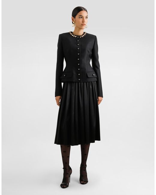 Dolce & Gabbana Black Single-Breasted Jacket