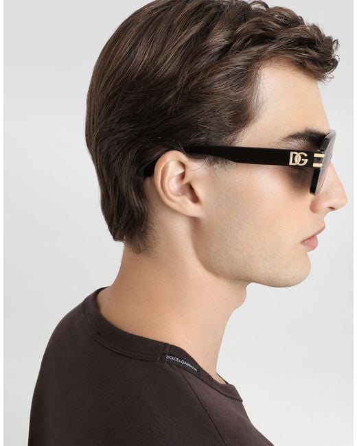 Dolce & Gabbana Black Cotton T-Shirt for men