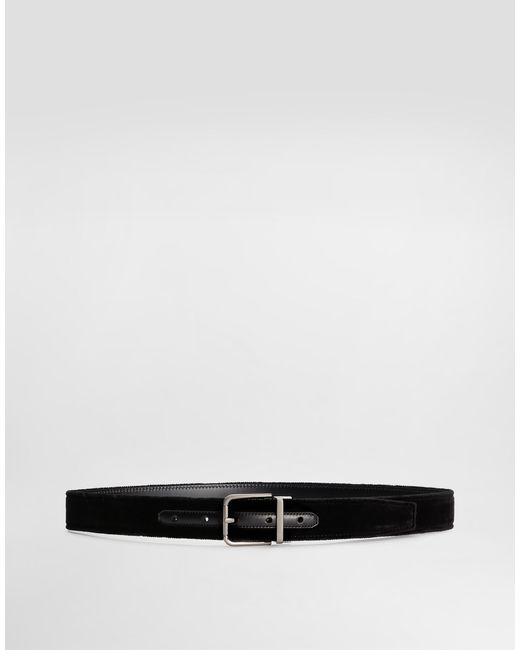 Dolce & Gabbana Cotton Velvet Belt in White für Herren
