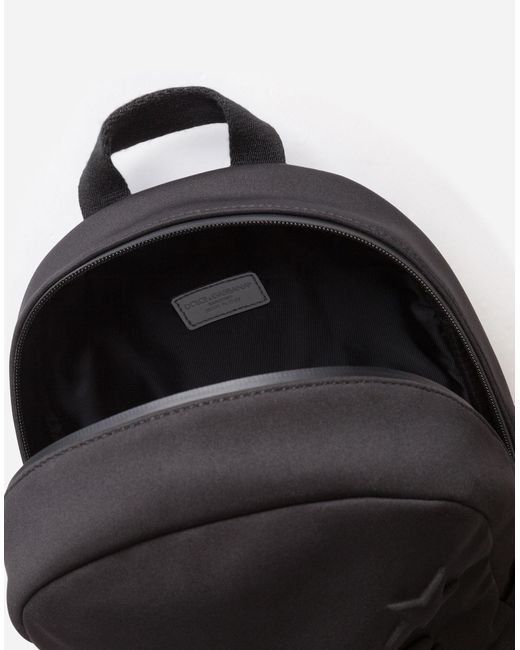 black neoprene backpack