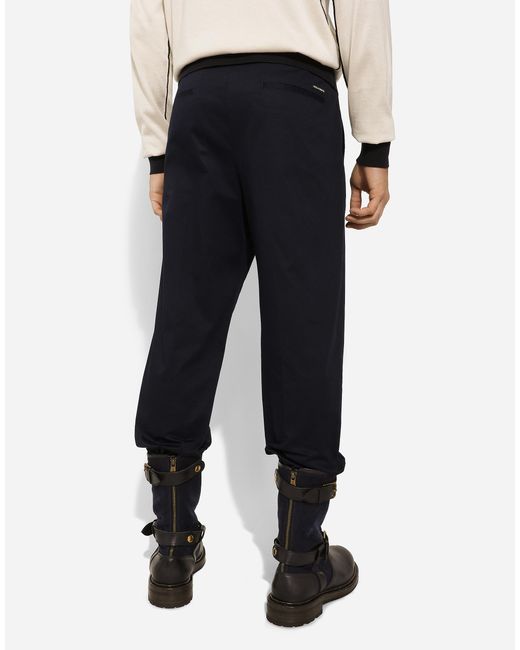 メンズ Dolce & Gabbana パンツ ストレッチコットン Blue